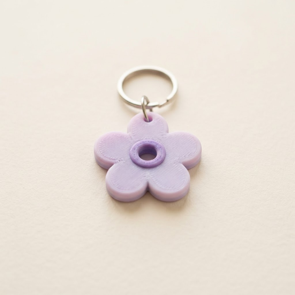 Blooming Flower Keychain